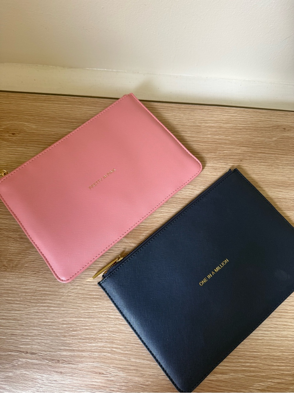 Katie Loxton Pink and Navy Pouch Duo